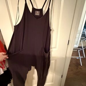 FP Movement Hot Shot Onesie Black/Charcoal Dark Size Small Jumpsuit